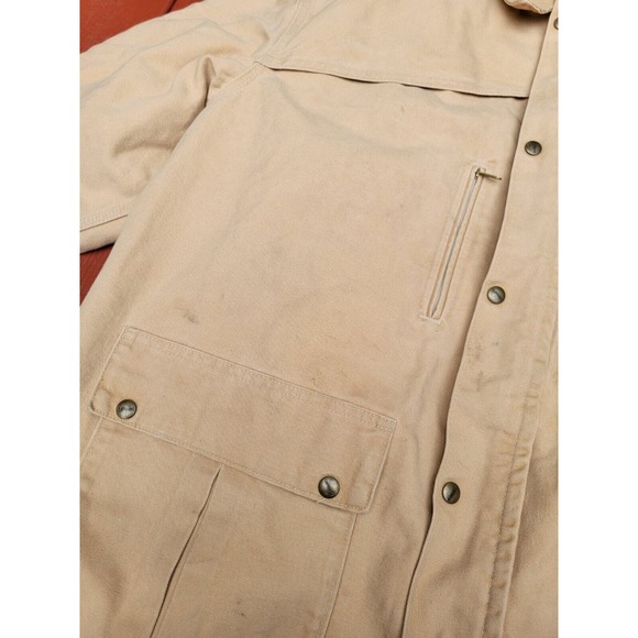 VINTAGE CARHARTT C10 PLAID BLANKET LINED SHORT COAT SIZE XXL UNION MADE IN USA - Picture 3 of 10